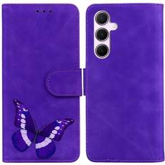 Butterfly Printed Wallet Case for Galaxy A55 5G