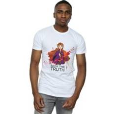 Disney Frozen Anna Seek The Truth Wind T-Shirt White