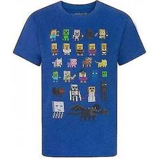 Minecraft Official Boys Sprites Characters T-Shirt - Black