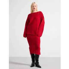 Lindex Stickad midi kjol ullblandning