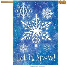 Briarwood Lane Snowflakes Flag 28" x 40" - Multicolor