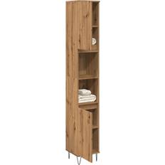 Muebles de Baño vidaXL Badschrank Artisan-Eiche 30 x 30 x 190 cm