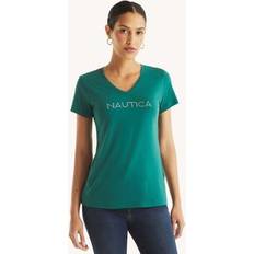 Nautica Women's V-Neck T-Shirt Cactus