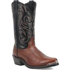 Laredo Mens Nashville Two Tone Leather Cowboy Boot PEANUT/BLACK (10XW)