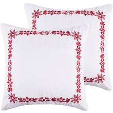 Levtex Home Euro Sham Set of 2 26'' x 26'' - Pillow Case White, Red