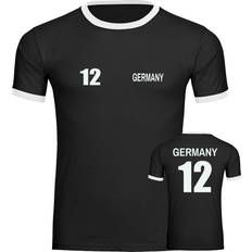 T-Shirts Multifanshop Kontrast T-Shirt Germany Trikot Druck weiß