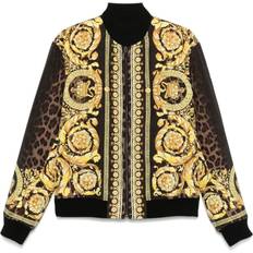 Versace Men Outerwear Versace Barocco Print Bomber Jacket