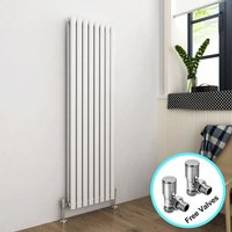 Elegant 1600 x 480 mm White Designer Bar Radiator