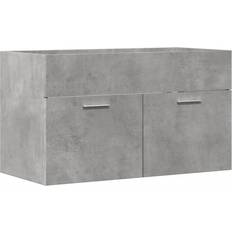 Muebles de Baño vidaXL Waschbeckenunterschrank Betongrau 90 x 38,5 x 46