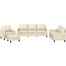 vidaXL Sofasæt 4 Dele Med Hynder Kunstlæder Sofa