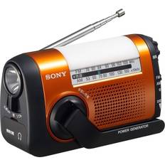 Sony Headphones 3.5 mm Radios Sony ICF-B09 FM Compatible Hand Crank Radio