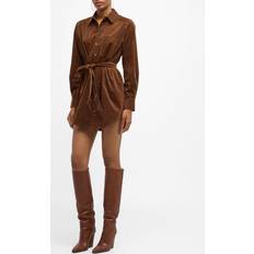 Corduroy Dresses Veronica Beard Ryan Corduroy Shirtdress DARK COCOA (Medium)