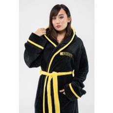 Gula - Unisex Sovplagg Nirvana Unisex Bathrobe Yellow Happy Face - Black