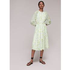 Silk - Women Clothing Whistles Women's Savannah Floral Silk Mix Dress Multicolour