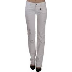 Costume National Distressed Skinny Jeans White