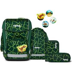 Taschen Ergobag cubo 5-teiliges Schulrucksack-Set 2025 BärRex green