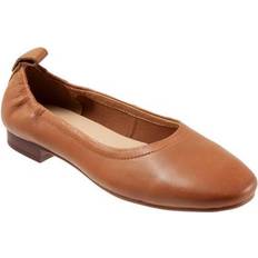 Trotters T2252-215 Leather Ballet Flats Shoes - Brown