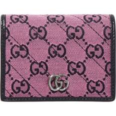 Gucci Multicolored Wallets Gucci Pink Gg Marmont Multicolor Wallet