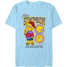 Tops Novelty Mens Short Sleeve The Simpsons Graphic T-Shirt, Large, Blue (Large)