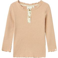 Lil'Atelier Slim Fit Long Sleeve Top - Rugby Tan (13236733)