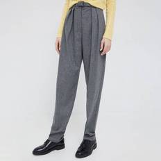 Cashmere Trousers & Shorts Emporio Armani Grey Tailored Cashmere Blend Trousers GREY