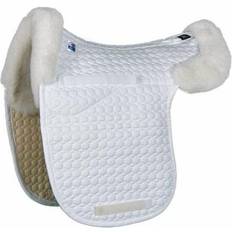 M Saddle Pads E.A. Mattes Platinum Dressage Contour Pad with Rear Trim & Bare Flaps