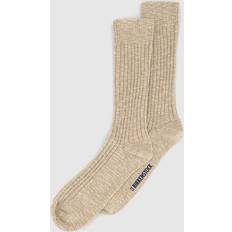 Birkenstock Cotton Slub Sock Beige White Natural, 8-9.5