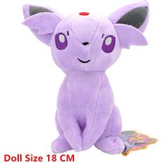 Maxpower (Sit Espeon) New Plush Toy Cartoon Anime Figure Eevee Jolteon Sylveon Evolution Vaporeon Plush Stuffed Doll Model Kids Birthday GiftsStuffed Animals