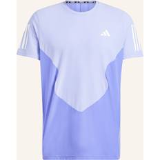 Running T-shirts adidas T-Shirt OWN THE RUN COLORBLOCK HELLBLAU/ BLAU