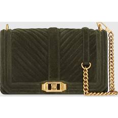 Chevron Quilted Love Leather Crossbody