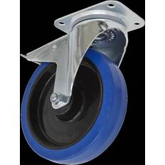 Casters Sealey Castor Wheel Swivel Plate with Total Lock 200mm