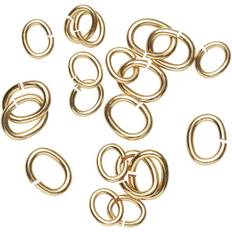 Ovala Ringöglor Mix 20-pack - Guldfärg