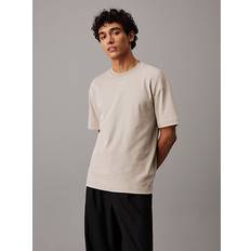 Calvin Klein Gröna T-shirts Calvin Klein Logo T-shirt STONE