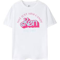 Barbie (3XL, White) Mens Not Just Arm Candy Ken Retro Short-Sleeved T-Shirt