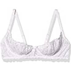 Dreamgirl Kvinnors plus-storlek plus spets öppen kopp underwire hylla Bra, vit