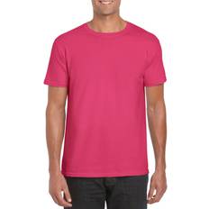 Silk T-shirts Gildan Soft Style Ringspun T Shirt Pink