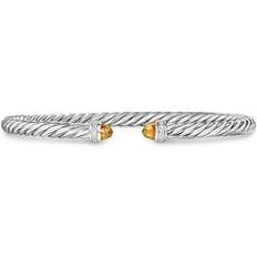 Citrine Jewelry David Yurman Women's Cablespira Flex Bracelet in Sterling Silver Citrine