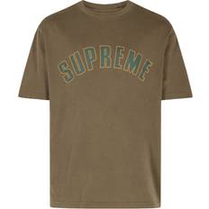 Supreme Clothing Supreme Cracked Arc T-shirt unisex Cotton Green