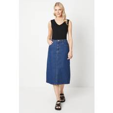 Principles dark blue denim skirt womens casual skirts