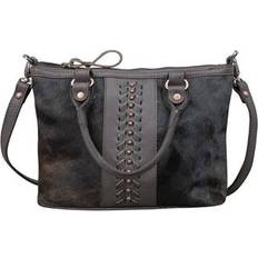 Handbags American West Cow Town Small Zip-Top Conceal Carry Satchel Brindle Hair