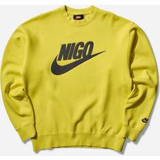 Multicolor - Sudadera Suéteres Men Nigo Fleece Crewneck Sweatshirt Speed Yellow Black Multicolor