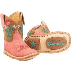 Babies - Pink Boots Roper Infant Cowbaby Cactus Square Toe Boots