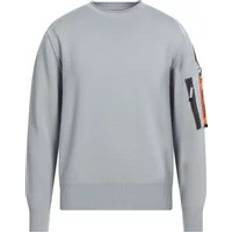 Parajumpers Men Sweaters Parajumpers Round-neck Knitwear, male, Gray, Braw Girocollo Ice Sweater