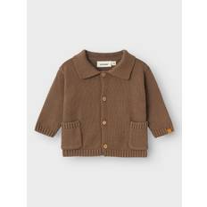 Babys Strickpullover Name It Lil' Atelier Baby Strickjacke Langarm Bequemes Und Stylisches Design für Herren 86 Braun