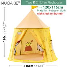 XYLFLY (D) 24 Types Children Playhouses Kids Indoor Outdoor Play Tents Portable Foldable Princess Prince Castle Gift Courtyard Garden House
