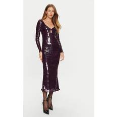 Knee Length Dresses - Purple Bardot Verona Sequin Maxi Dress - Purple