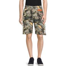 Heron Preston Camo Sweat Shorts in Green (X-Small)