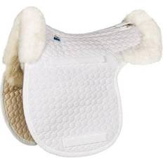 M Saddle Pads E.A. Mattes Gold All Purpose Contour Pad with Bare Flaps/Rear Sheepskin Trim