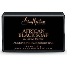 Shea Moisture African Black Soap Facial Bar Soap 3.5 oz Pack of 6