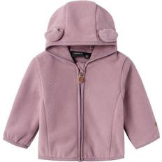 3-6M Fleece Jassen Name It Fleece Jas Meeko - Lila